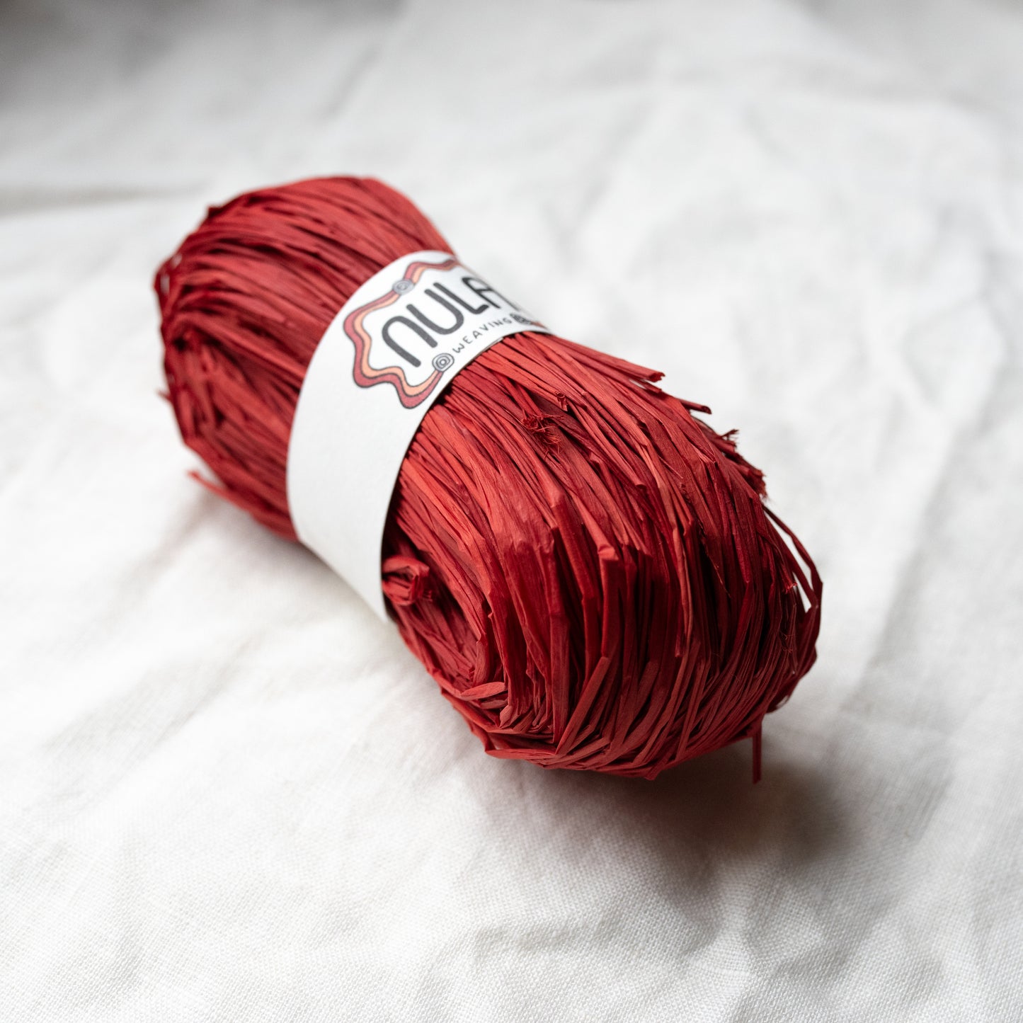 hand-dyed raffia: 70g Candy Red