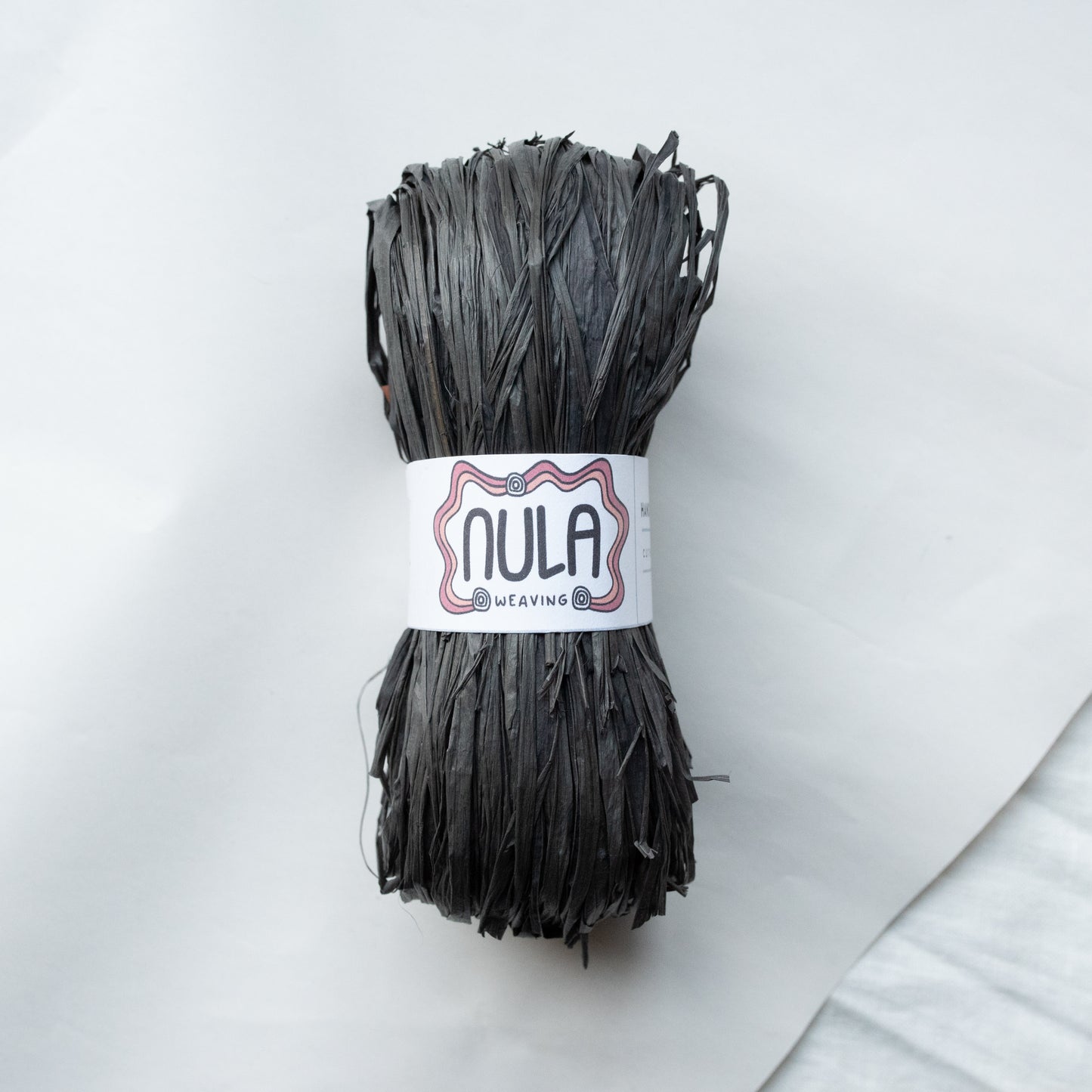 hand-dyed raffia: 70g Ink