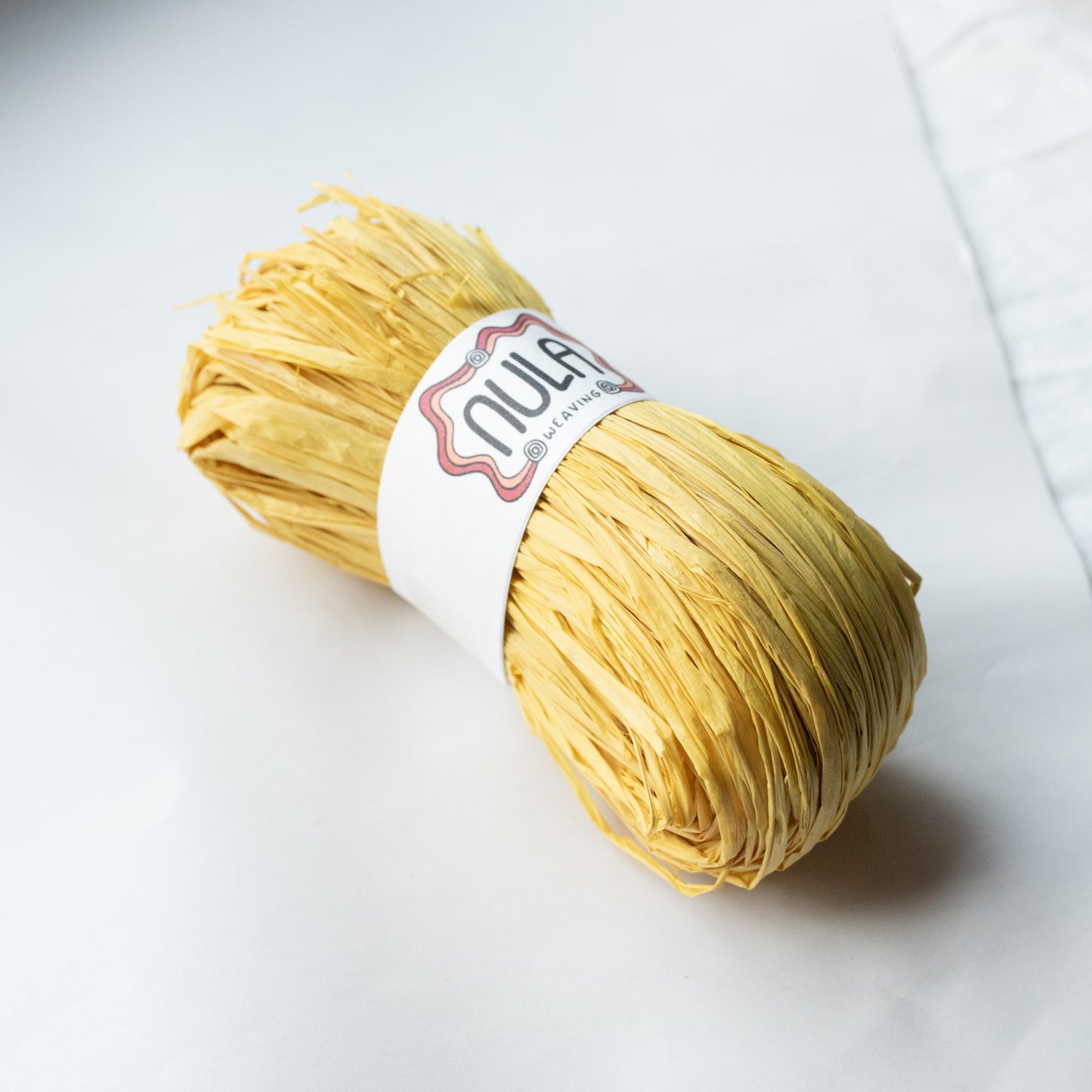 hand-dyed raffia: 70g Butter