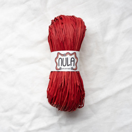 hand-dyed raffia: 70g Candy Red