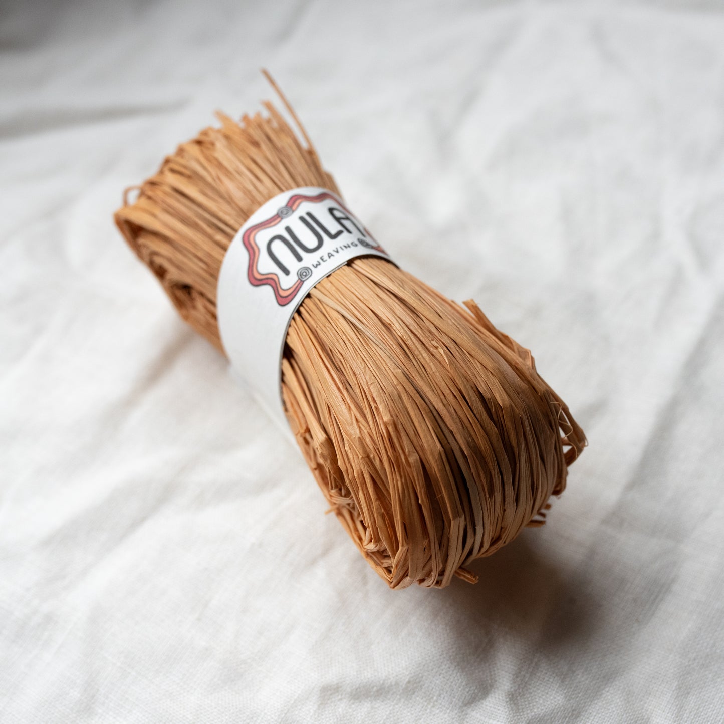 hand-dyed raffia: 70g Caramel