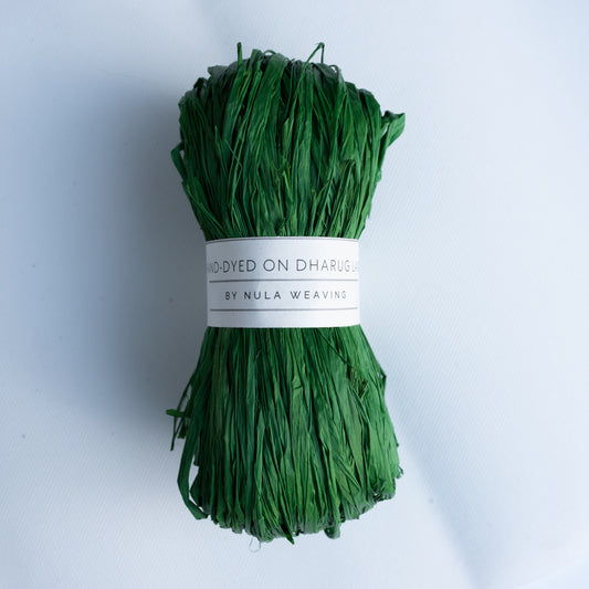 hand-dyed raffia: 100g Emerald
