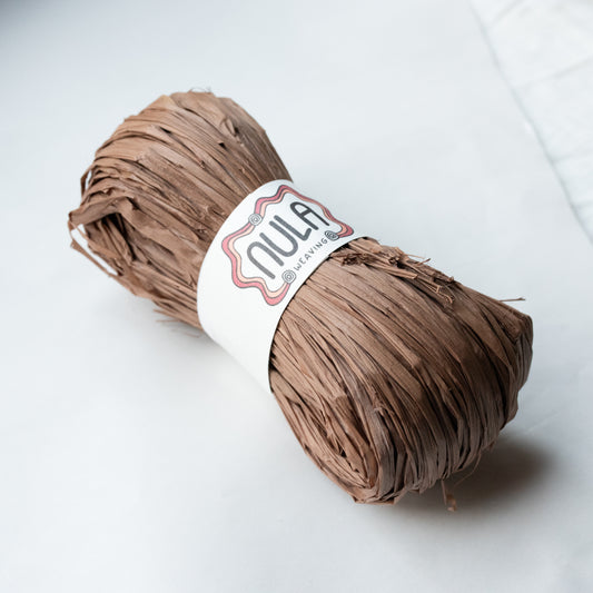 hand-dyed raffia: 70g Driftwood