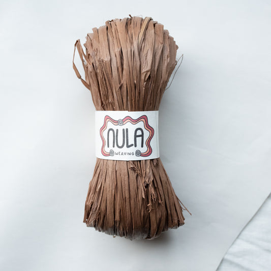 hand-dyed raffia: 70g Driftwood