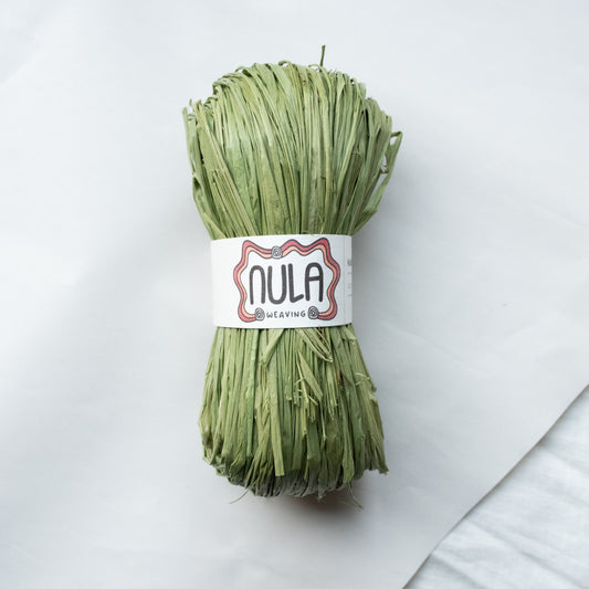 hand-dyed raffia: 70g Apple
