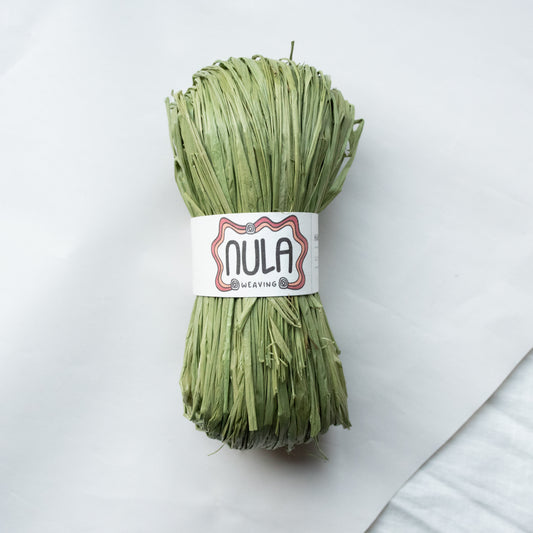 hand-dyed raffia: 70g Apple