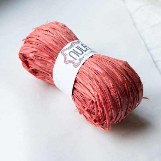 hand-dyed raffia: 70g Rosella