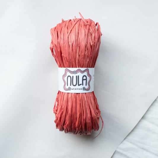 hand-dyed raffia: 70g Rosella