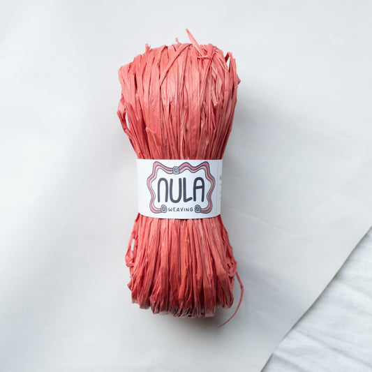 hand-dyed raffia: 70g Rosella